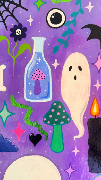Spooky Cute Original Painting