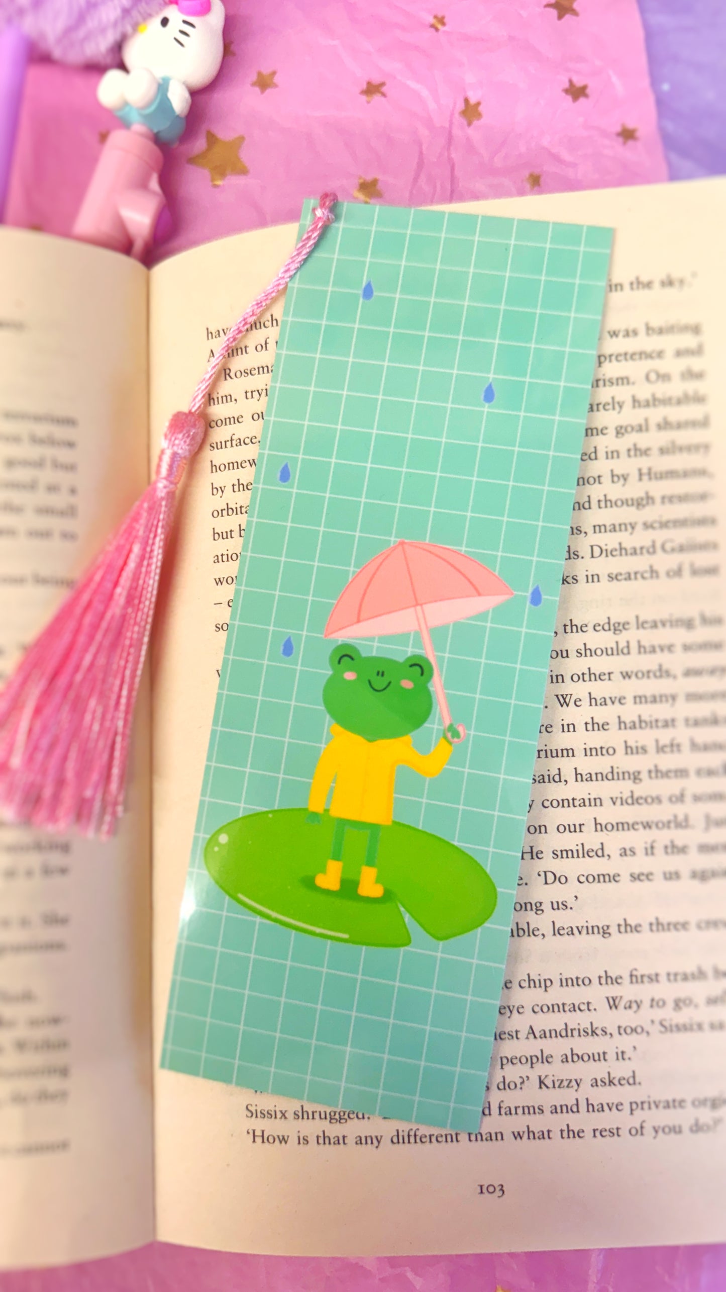 Rainy Froggy Bookmark
