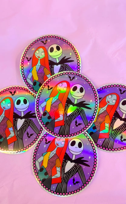 Sally & Jack Holo Sticker
