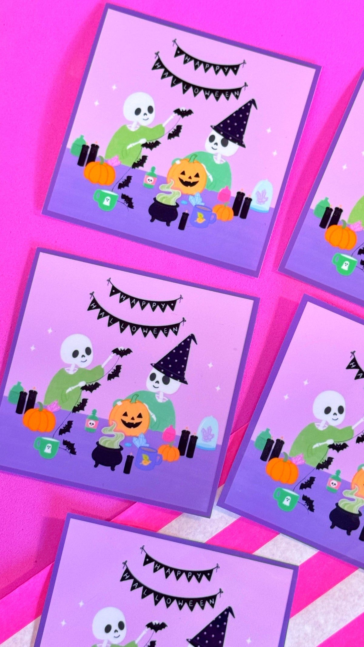 Skeleton Party Sticker
