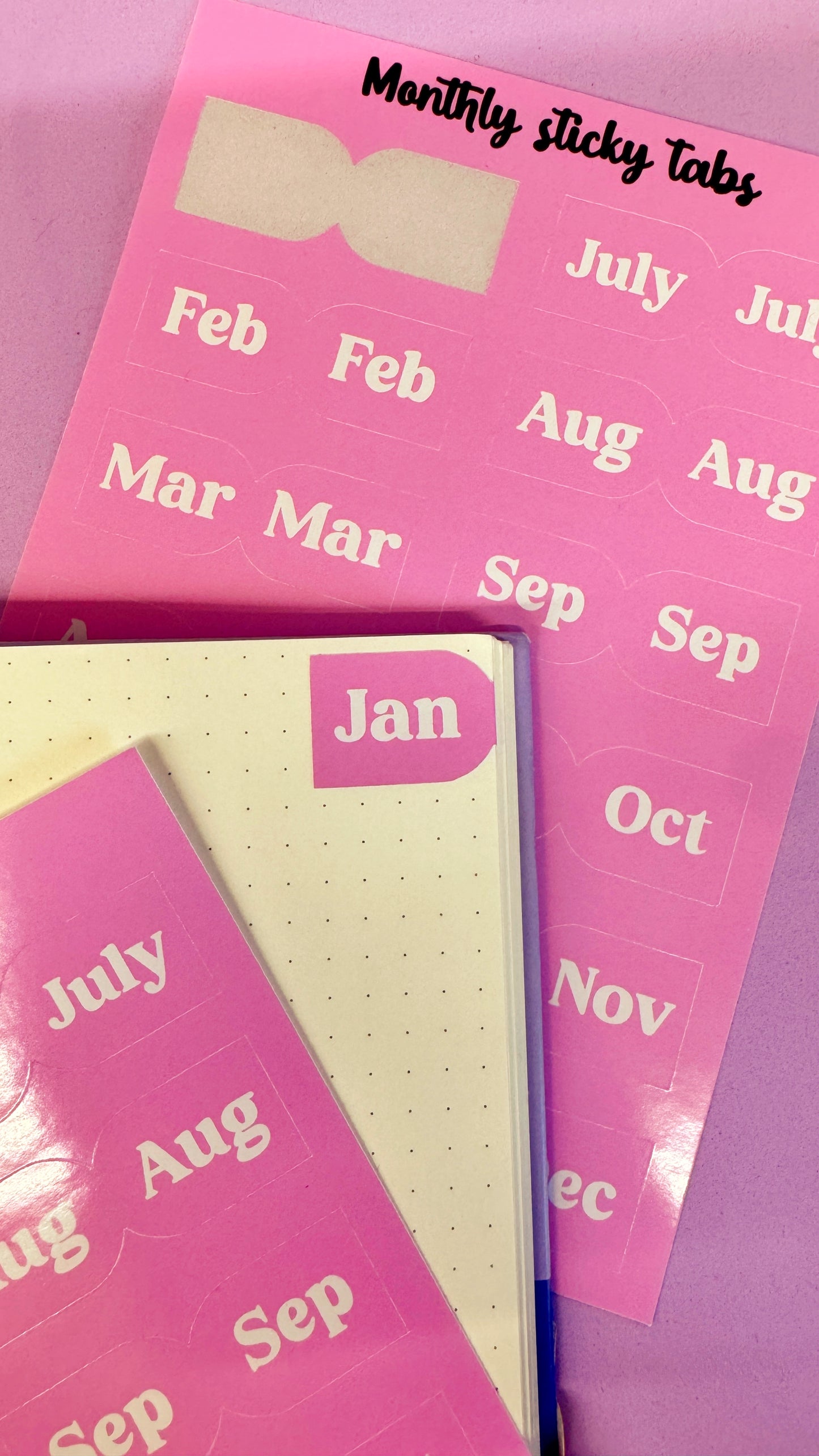 Monthly Sticky Tabs