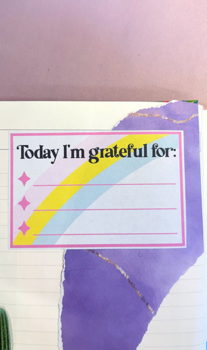 ‘Grateful For’ Multipack Stickers