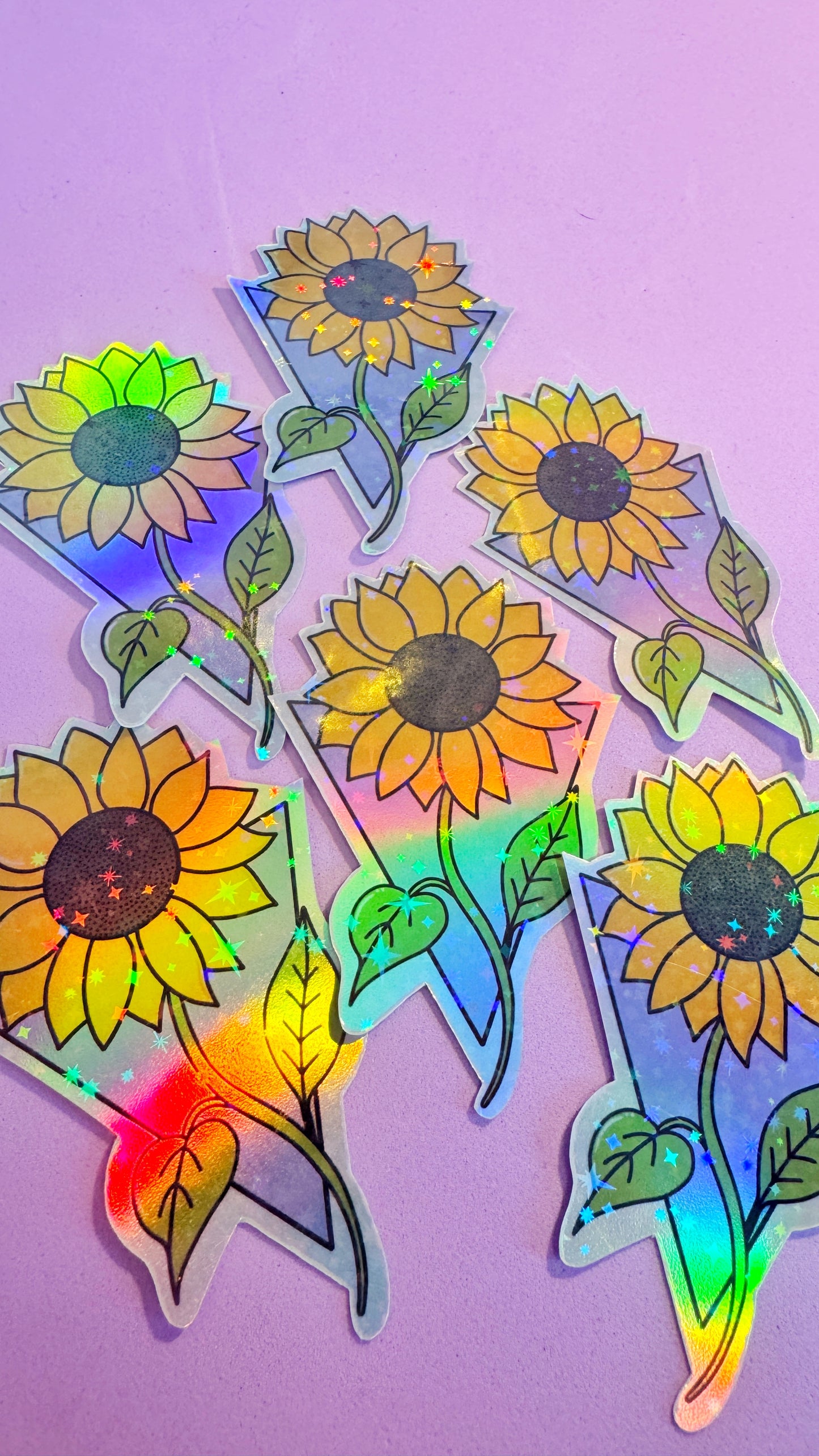 Sunflower Holo Sticker