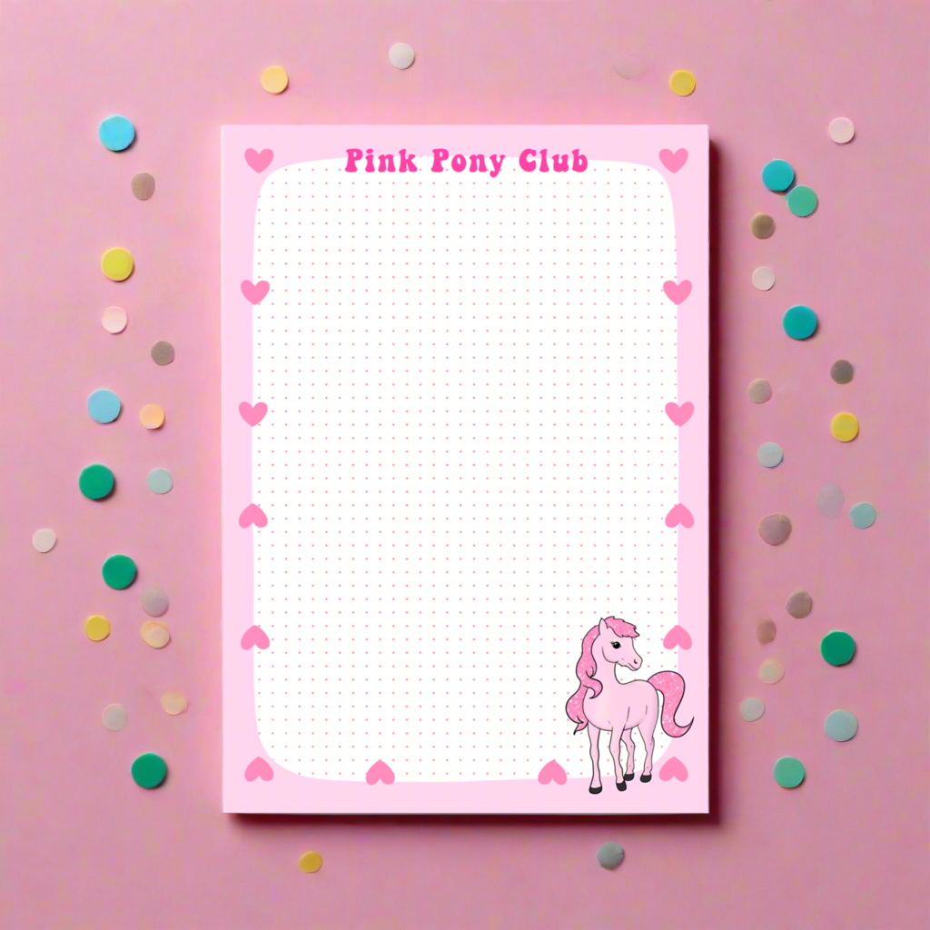 Pink Pony Notepad