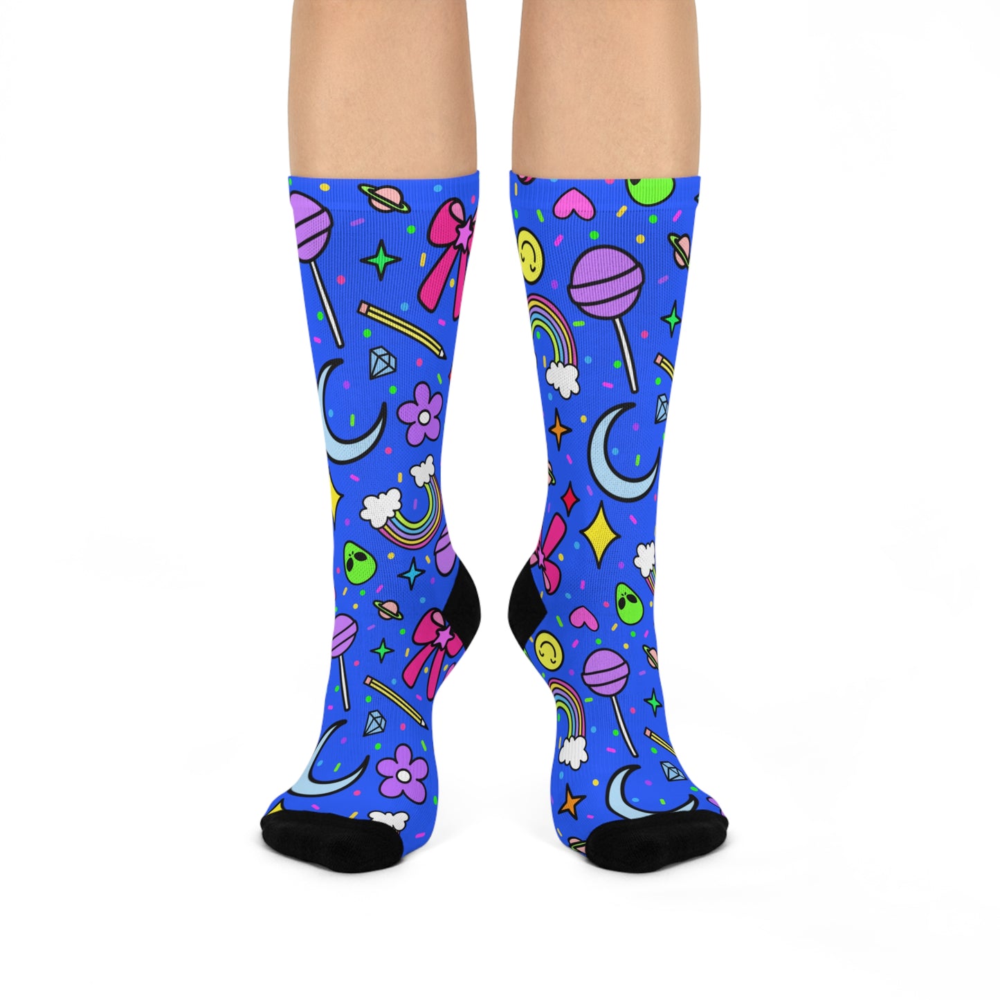 Kawaii Space Pattern Crew Socks