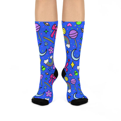Kawaii Space Pattern Crew Socks