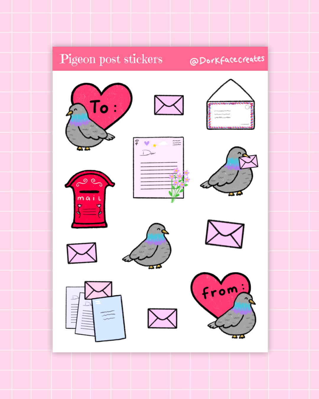 Pigeon Post Stickers