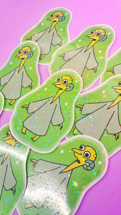 Mr Burns Glitter Sticker