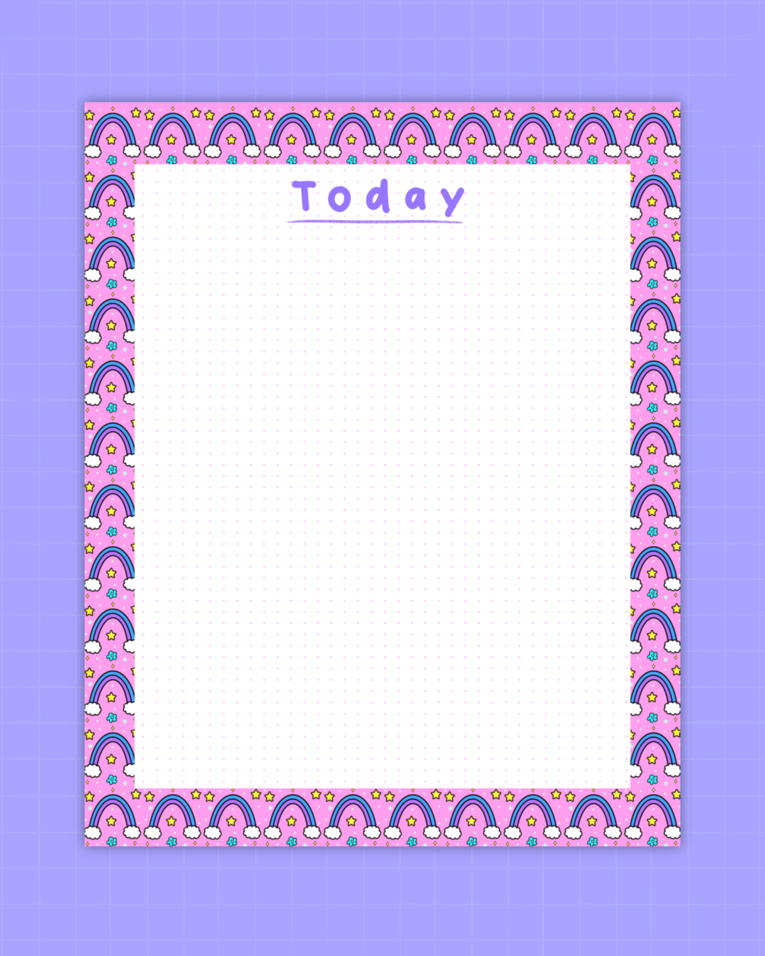Rainbow Daily Notepad