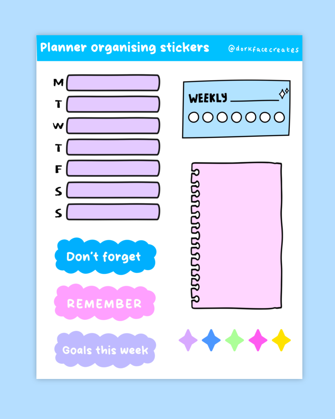 Cute Planner Stickers