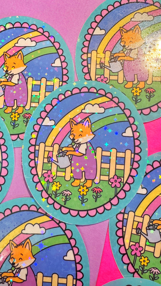 Garden Fox Sticker