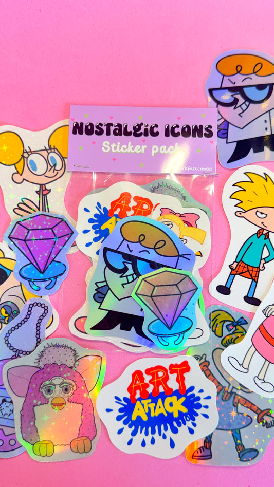 Nostalgic Icons Sticker Pack