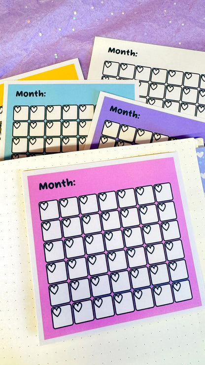 Monthly Journal Sticker