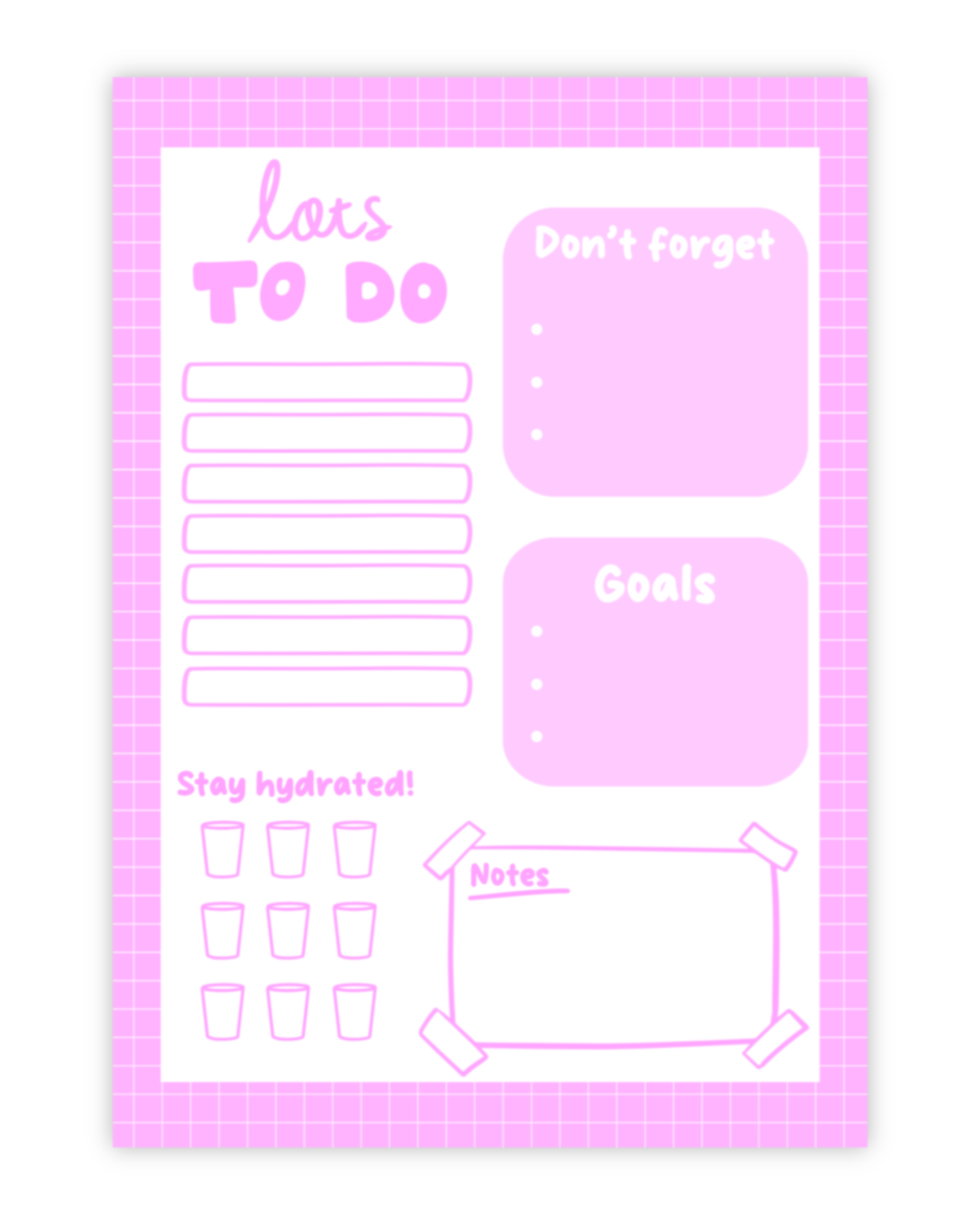 Lots To Do Daily Notepad