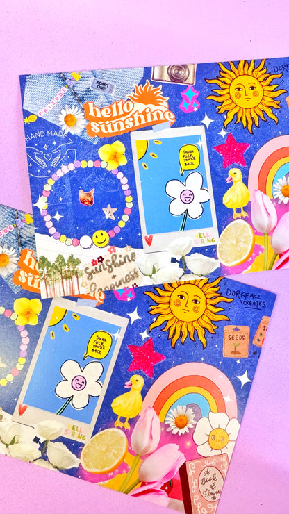 Hello Sunshine Postcard Print