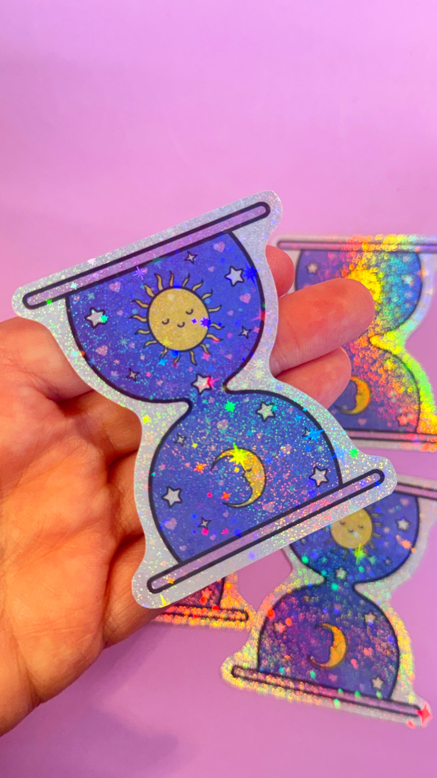 Holographic Hourglass Sticker
