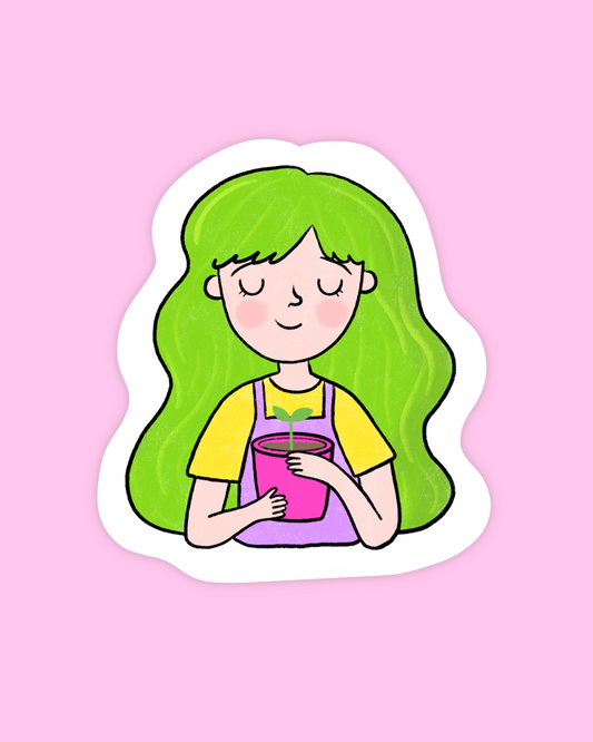 Plant Girlie Sticker
