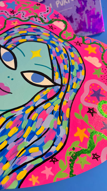 Weird Girl Heart Canvas