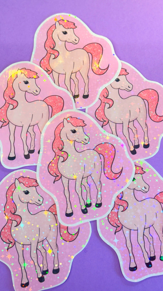 Pink Horse Sticker