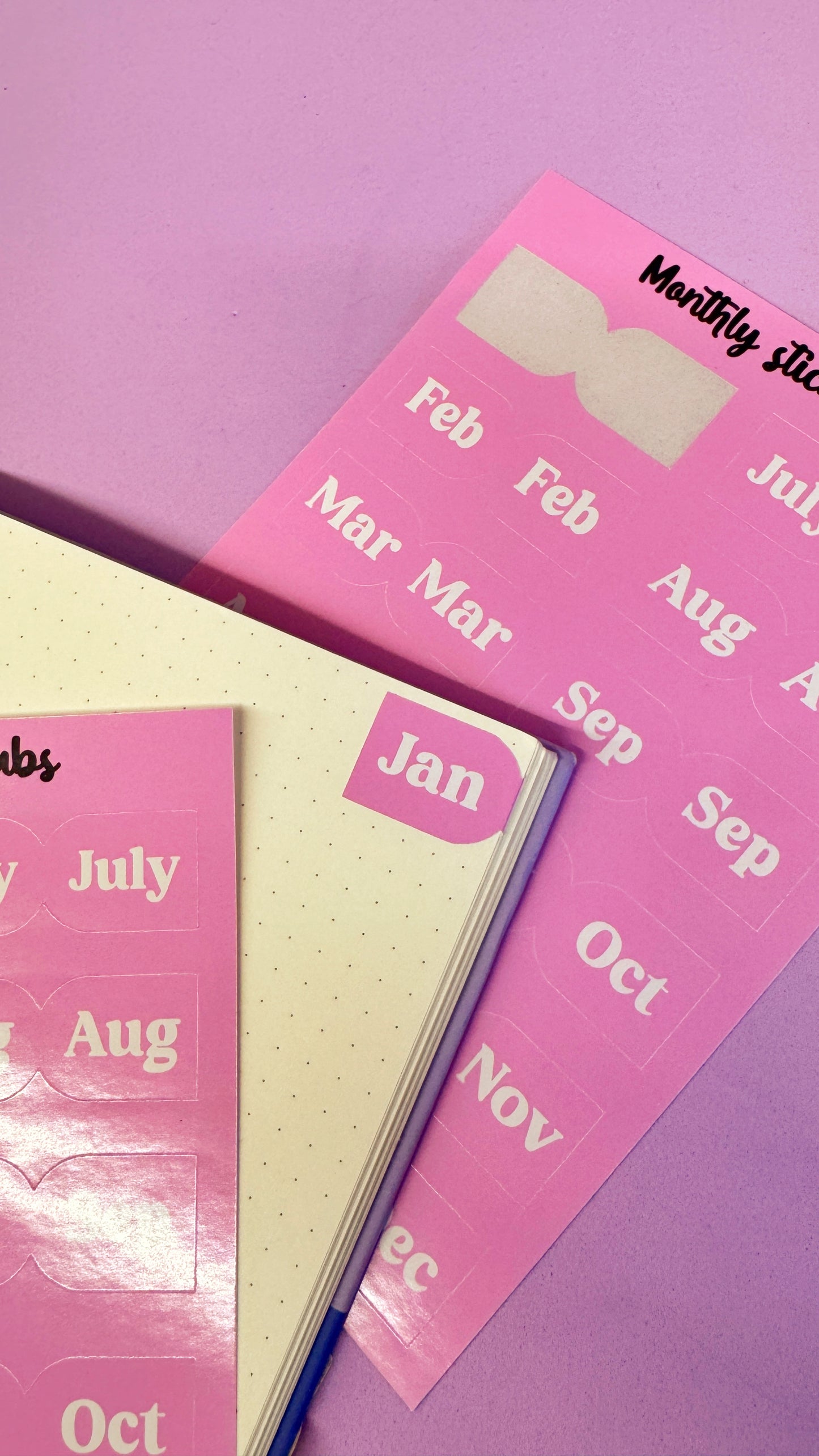 Monthly Sticky Tabs