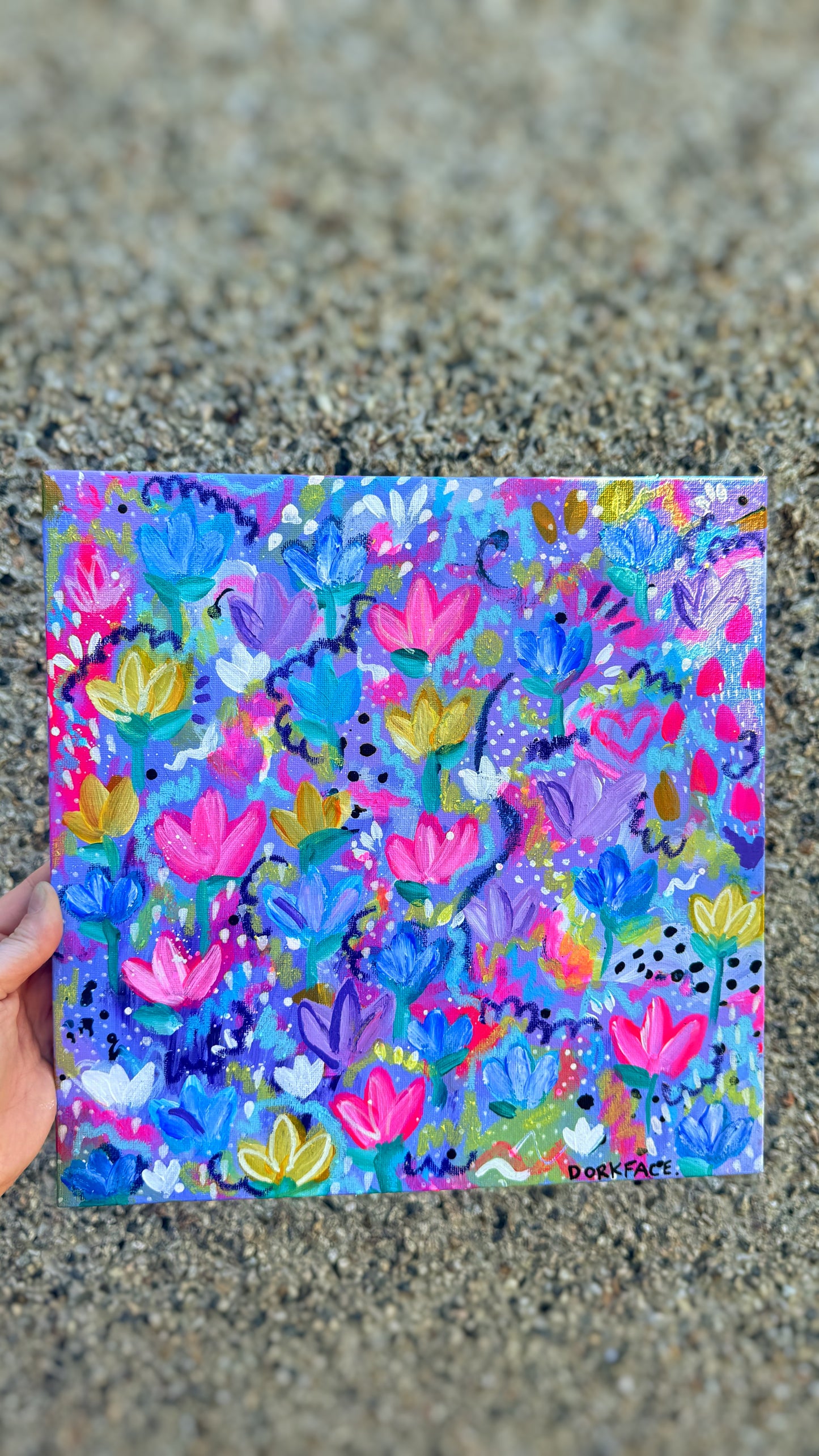 ‘Wildflower Violet’ Painting