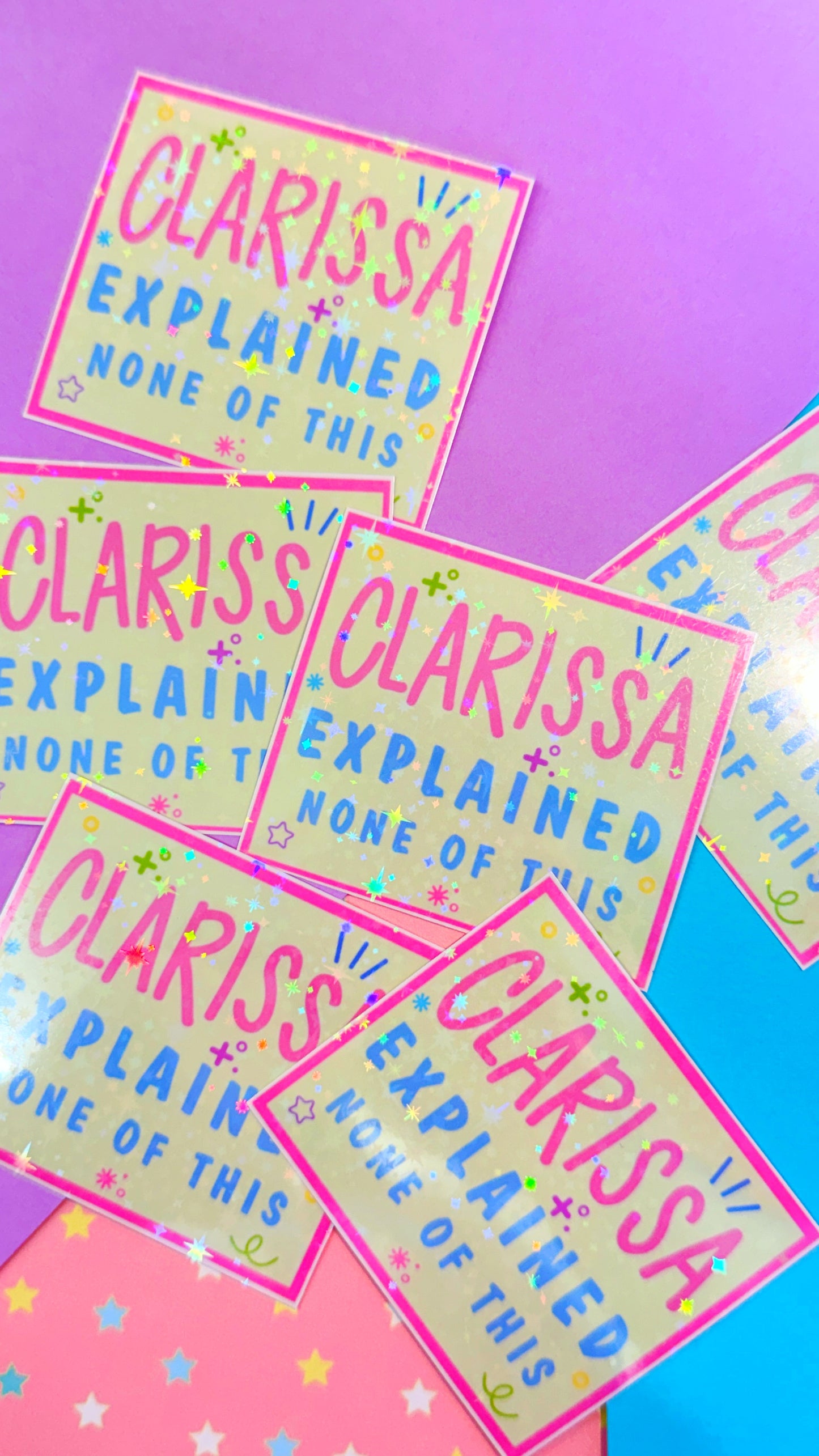 Clarissa Glitter Sticker