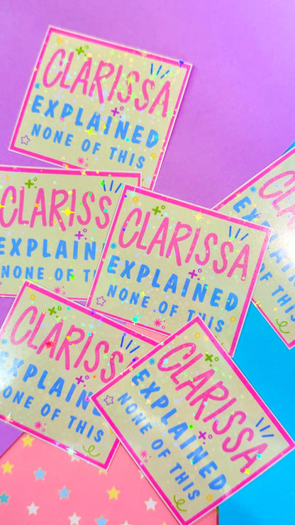 Clarissa Glitter Sticker