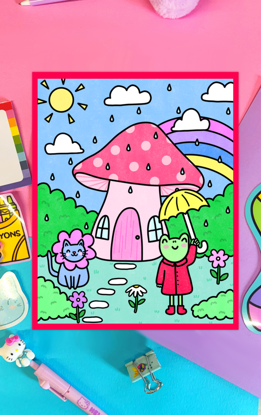 Mushroom House Art Print