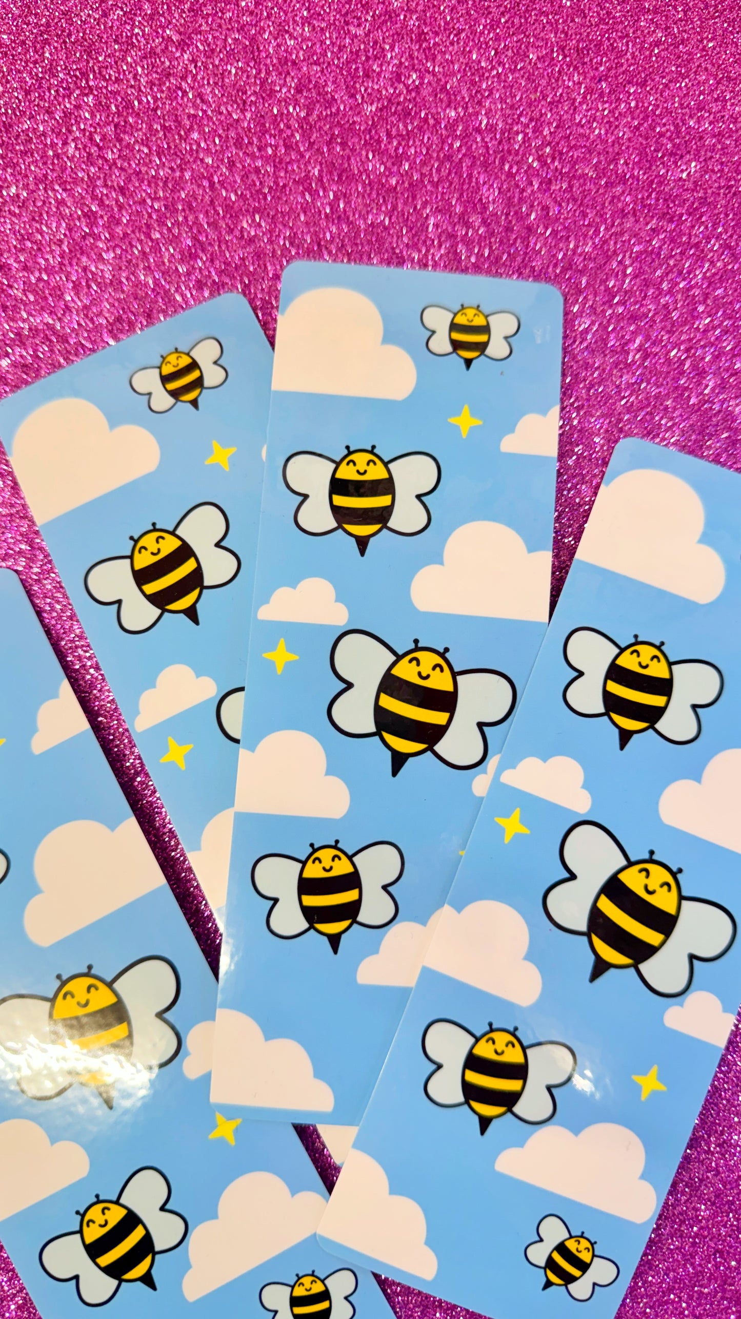 Cloudy Bee Bookmark
