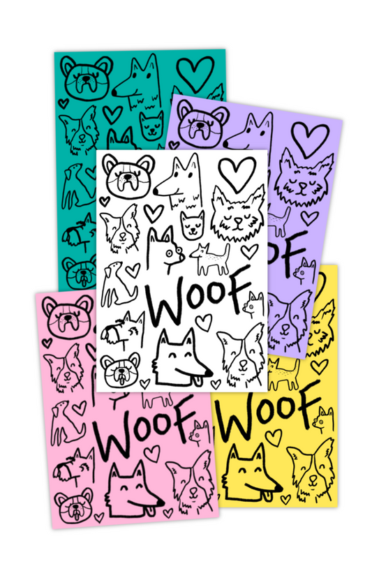 Woof Print - Various Colours