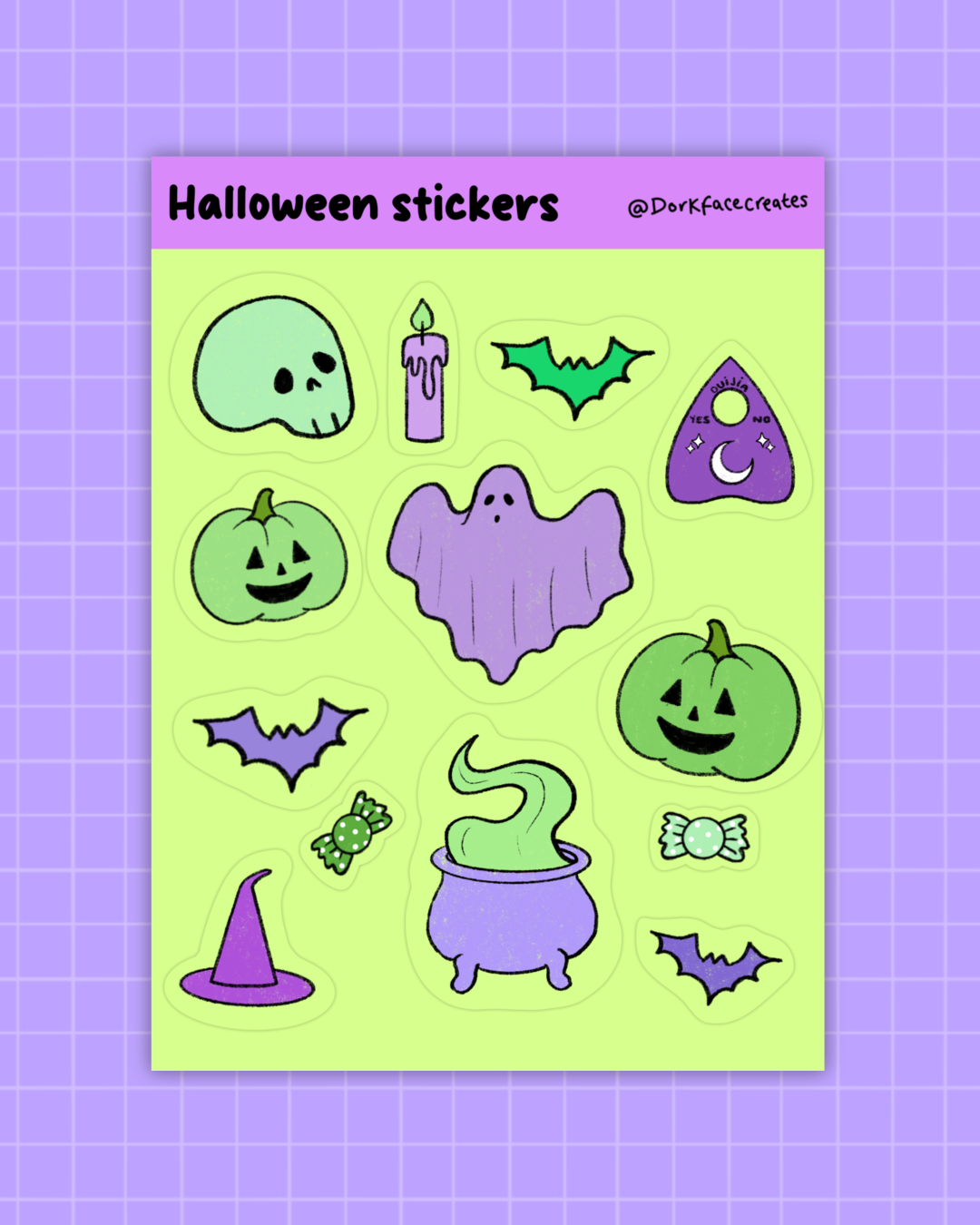 Halloween Sticker Sheet