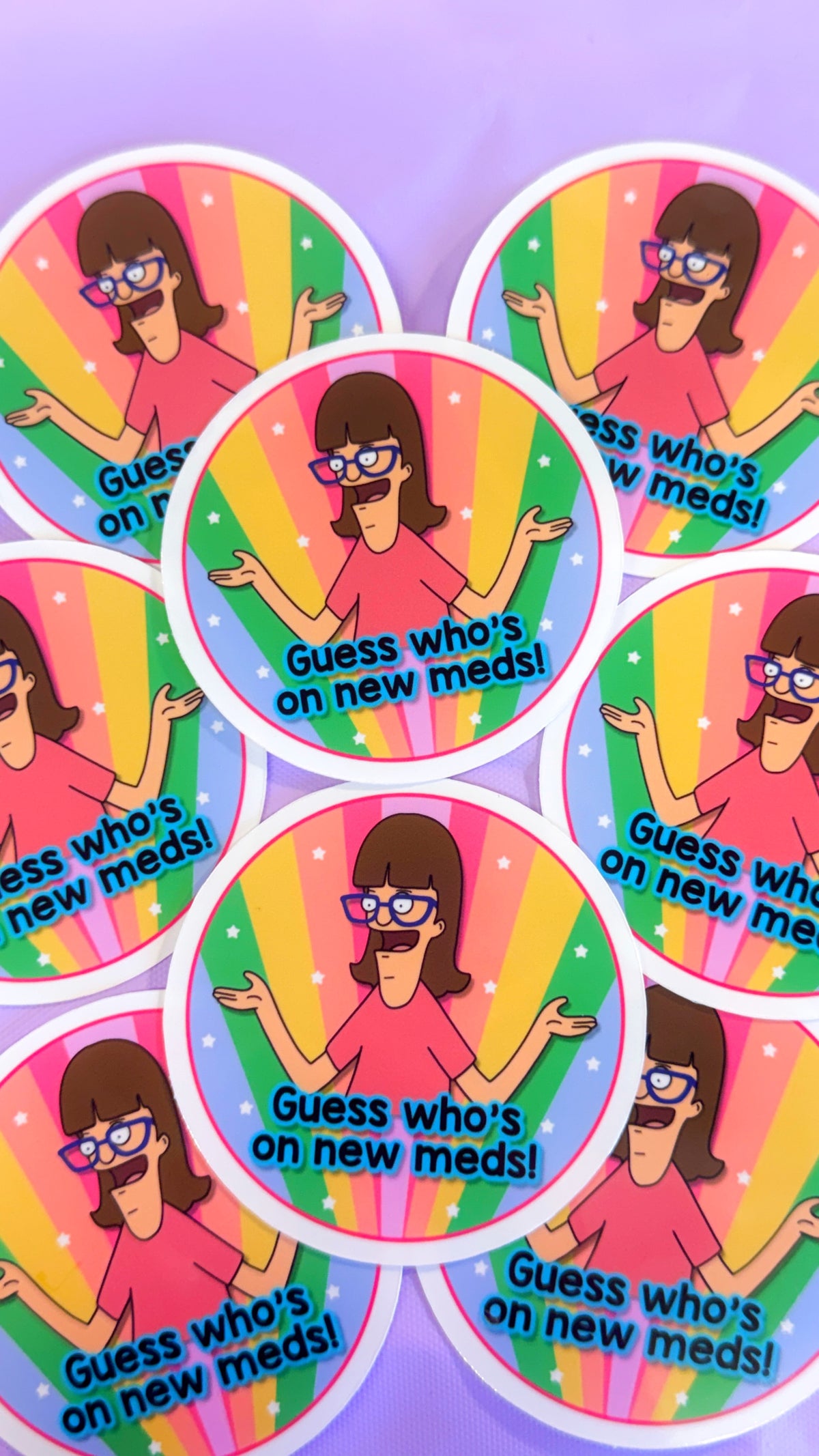 Gayle New Meds Sticker