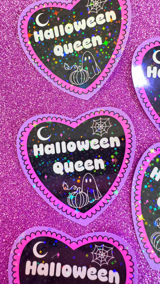 Halloween Queen Glitter Sticker