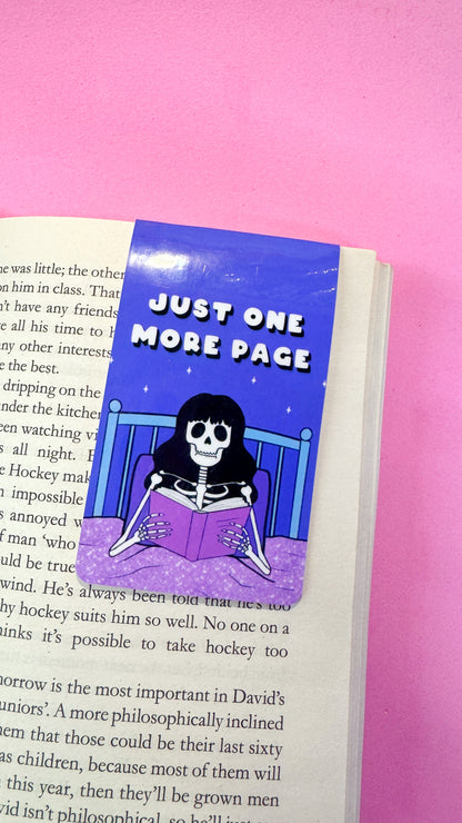 One More Page Magnetic Bookmark