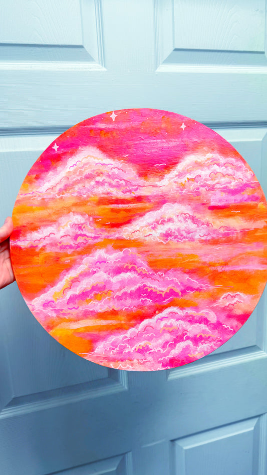 Sunset Clouds Painting