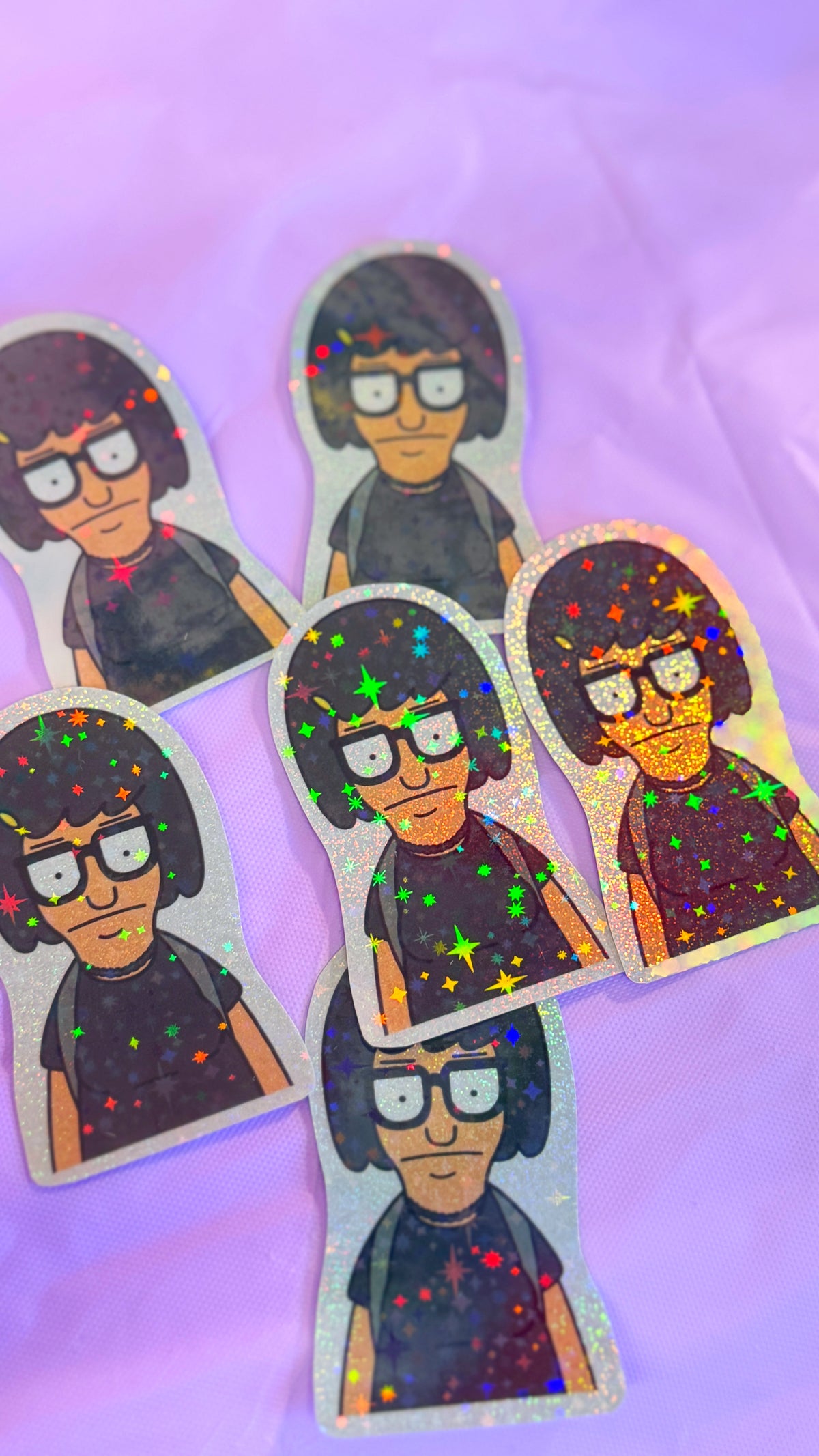Goth Tina Glitter Sticker