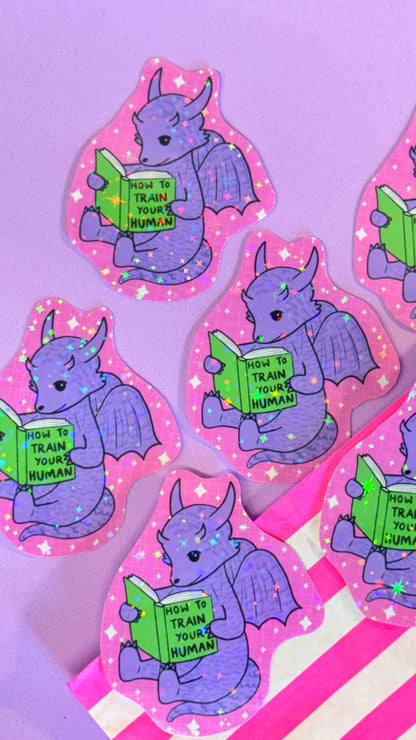 Bookish Dragon Sticker