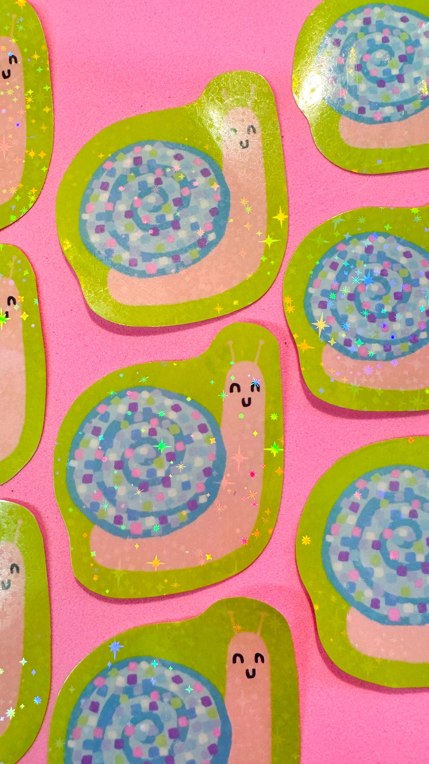 Glittery Snail Sticker