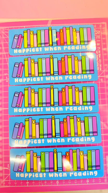 Happiest When Reading Bookmark