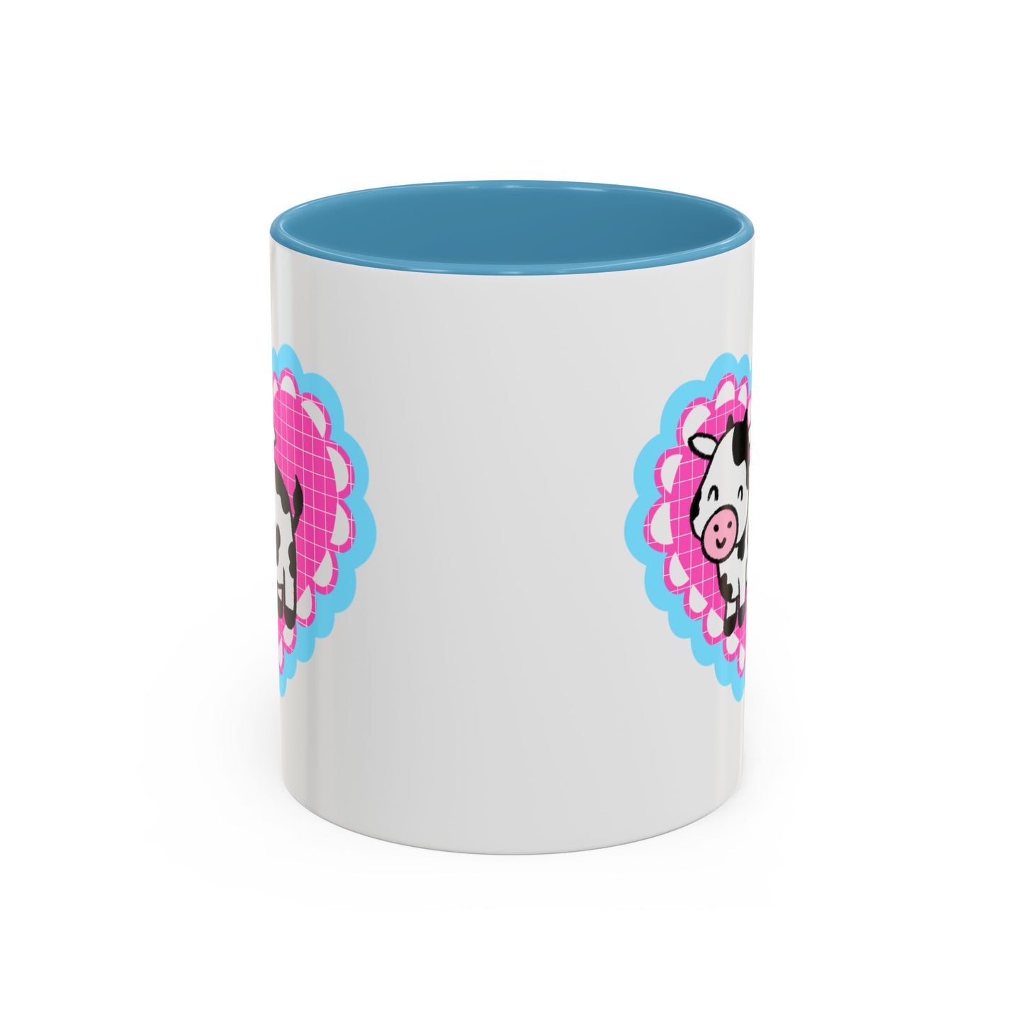 Cute Cow Heart Accent Coffee Mug