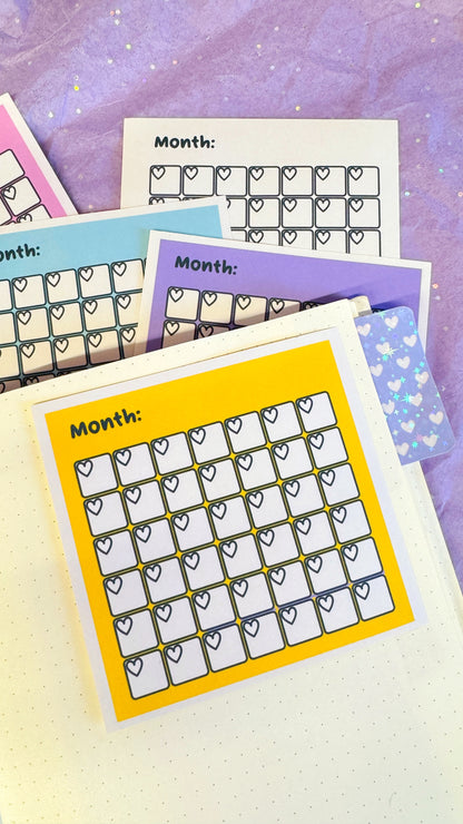 Monthly Journal Sticker