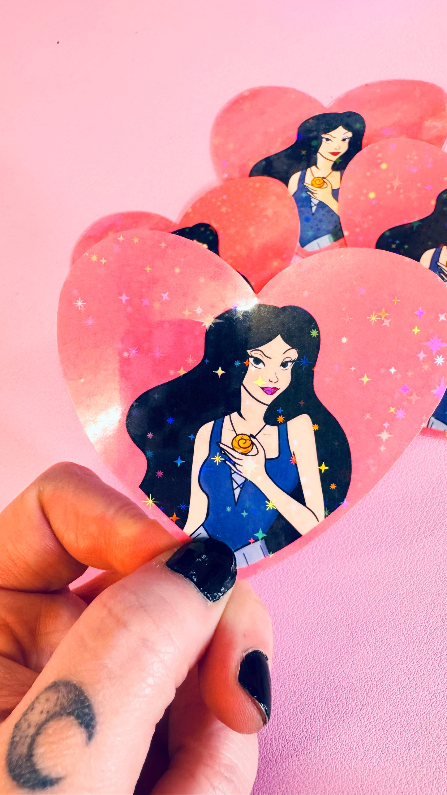 Vanessa Glitter Sticker