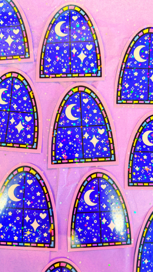 Night Window Stickers