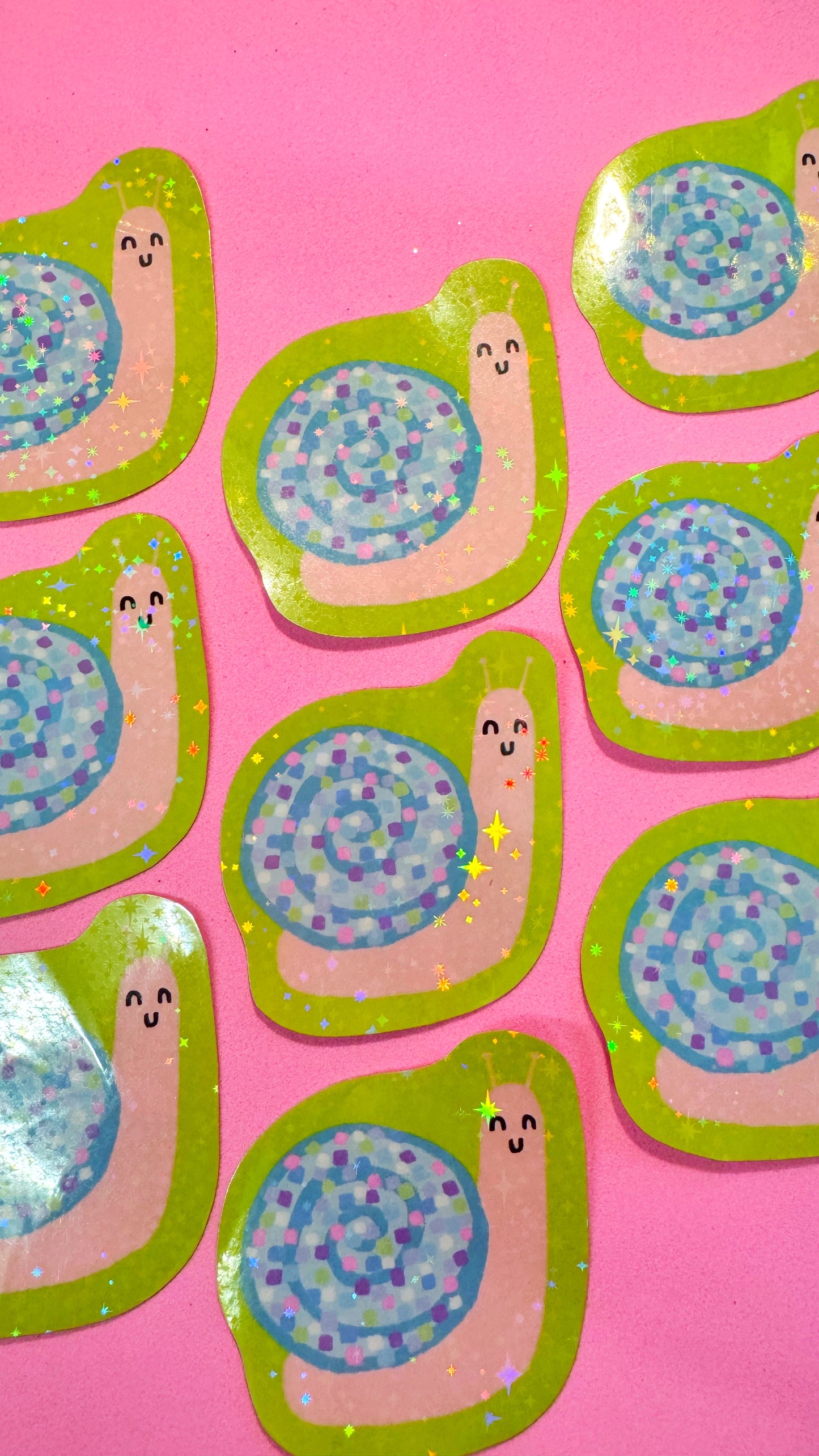 Glittery Snail Sticker