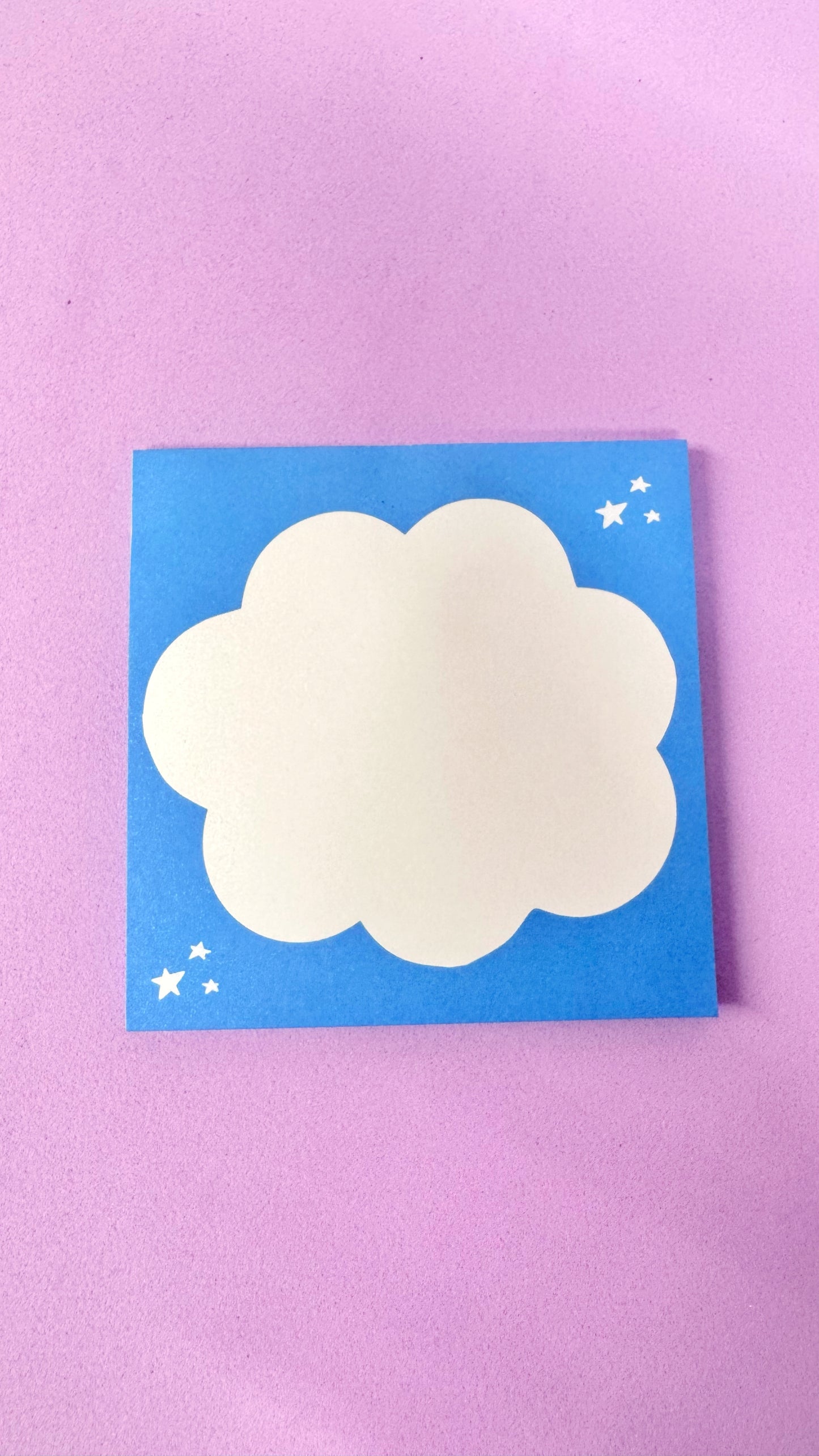 Cloud Sticky Note Pad