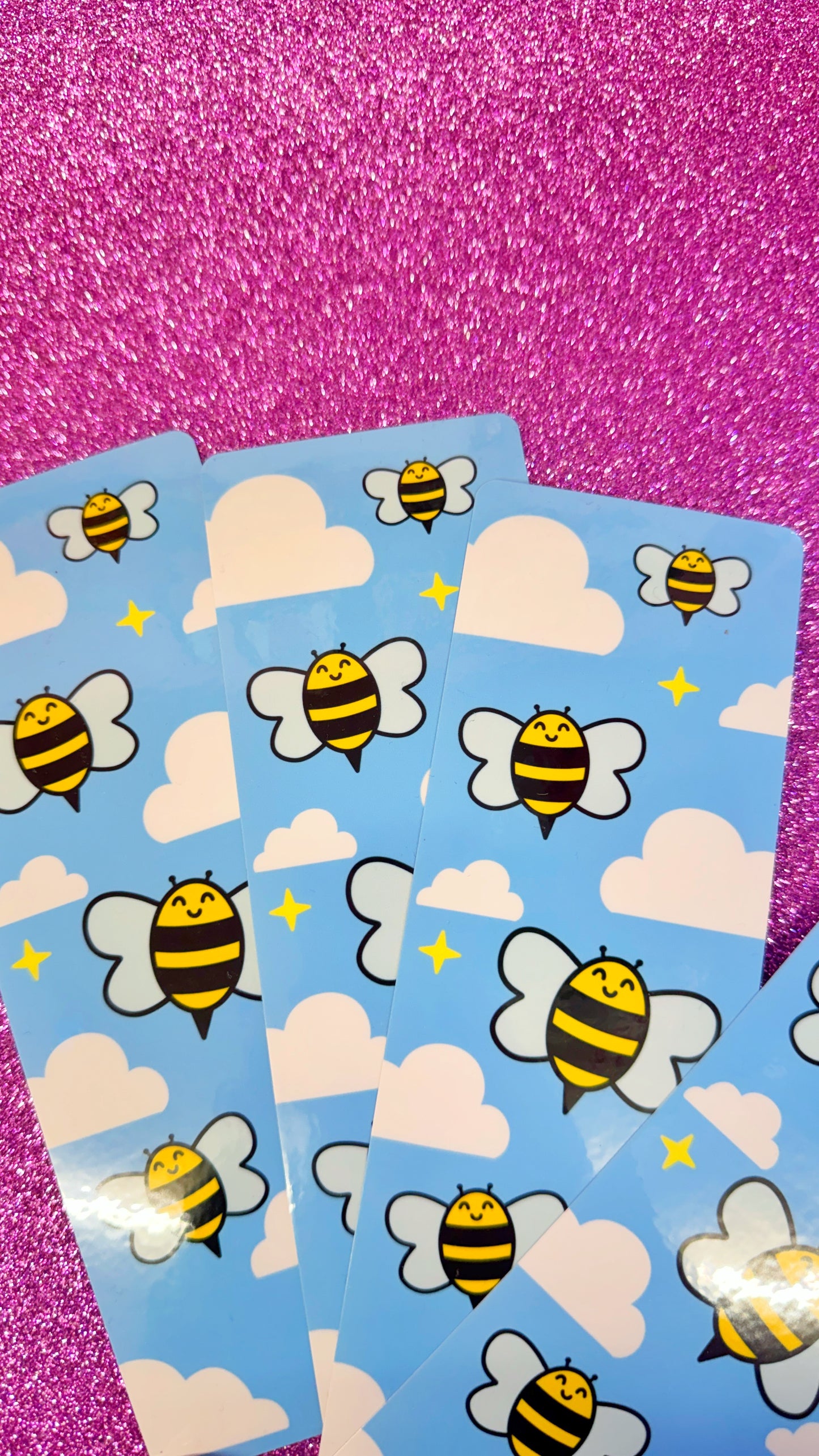 Cloudy Bee Bookmark
