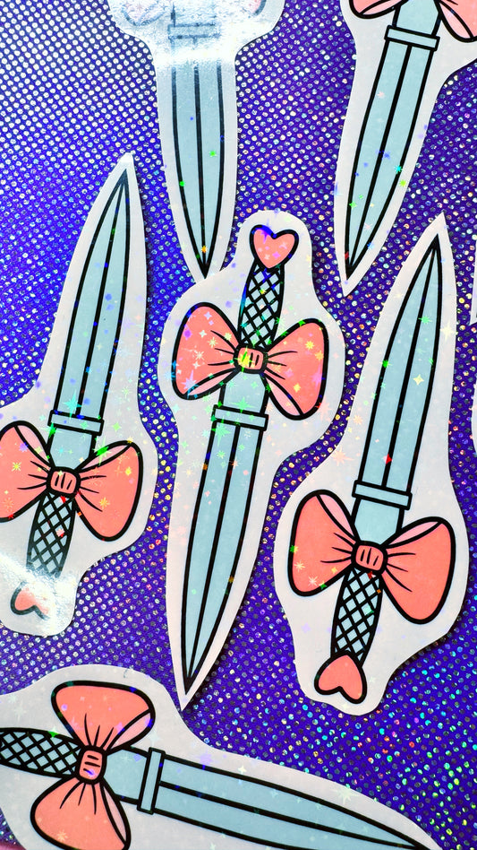 Glitter Sword Sticker