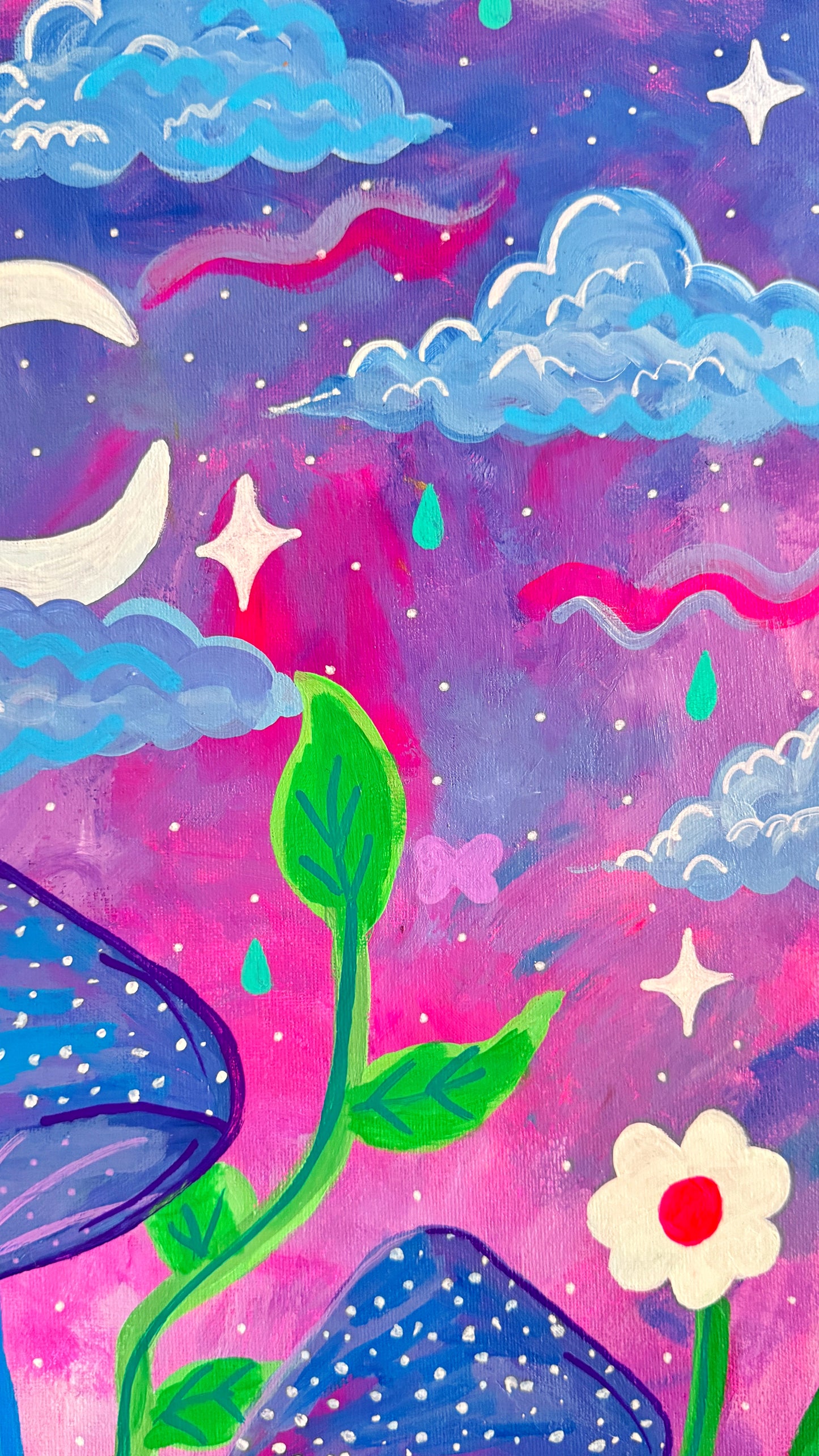 ‘Mushroom Sky’ Original Painting
