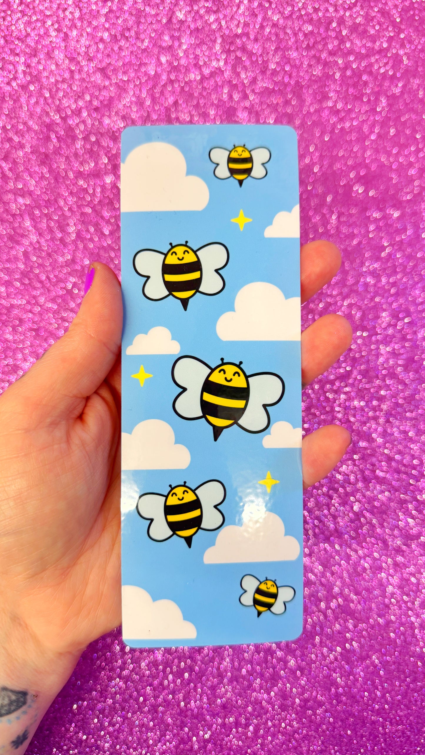 Cloudy Bee Bookmark