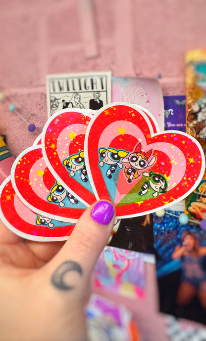 Power Glitter Sticker